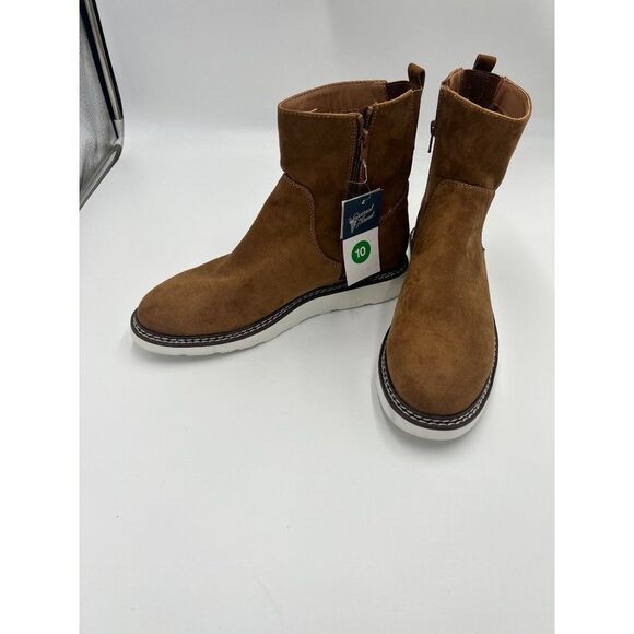 Brand New Universal Thread Faux Suede Chestnut Color Boots‎ Size 10 For Women - Picture 2 of 9